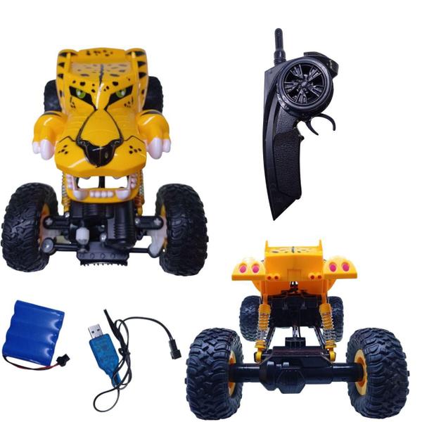 Imagem de Carrinho De Controle Remoto Camionete Monster Cor: Amarelo