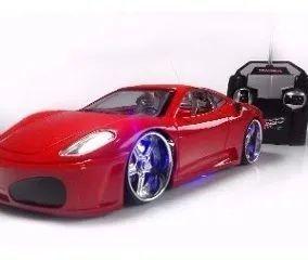 Imagem de Carrinho De Controle Remoto Carro Ferrari F430 Com Led Vermelho