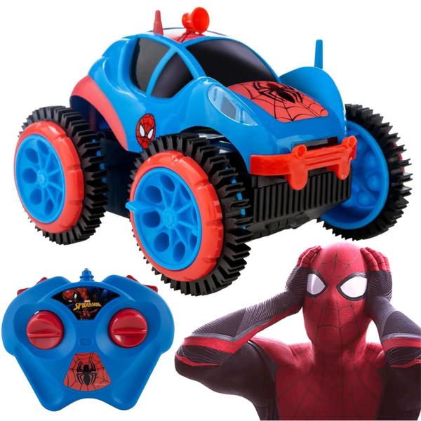 Imagem de Carrinho de Controle Remoto Do Homem Aranha Spider Flip