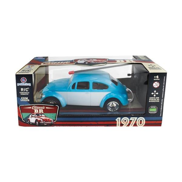 Carrinho De Controle Remoto Fusca Clássico Brinquedo Com Luz - Polibrinq Imagem de Carrinho De Controle Remoto Fusca Clássico Brinquedo Com Luz