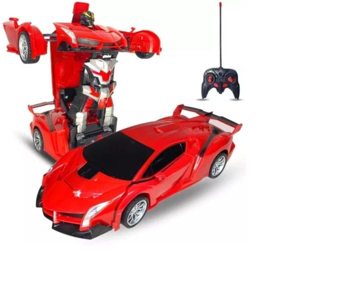 Imagem de Carrinho de Controle Remoto Lamborghini Brinquedo Infantil Transformers Robô