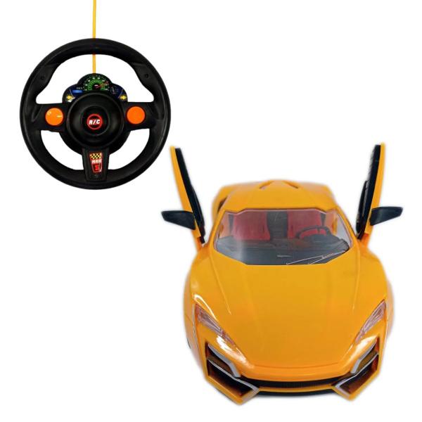 Imagem de Carrinho de Controle Remoto Lamborghini Max Speed Volante 4 Funções 1:14