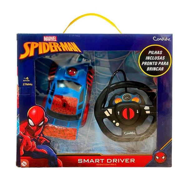 Imagem de Carrinho de Controle Remoto - Marvel Homem Aranha - Smart Driver - Candide