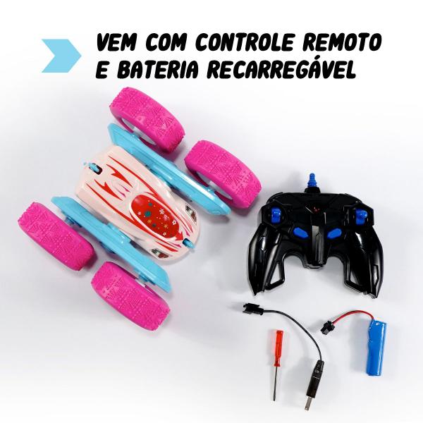 Imagem de Carrinho De Controle Remoto Quick Run Car 4X4 Giro 360 Conect Brinq