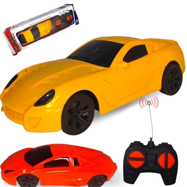 Carrinho De Controle Remoto Sem Fio - Amarelo - Europio Imagem de Carrinho De Controle Remoto Sem Fio - Amarelo