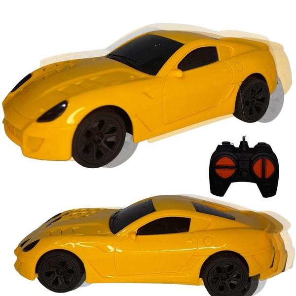 Carrinho De Controle Remoto Sem Fio - Amarelo - Europio Imagem de Carrinho De Controle Remoto Sem Fio - Amarelo