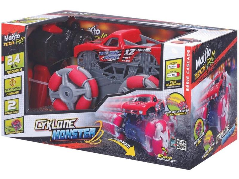 Carrinho de Controle Remoto Série Cascade Tech R/C - Cyklone Monster 3 Funções Maisto Imagem de Carrinho de Controle Remoto Série Cascade Tech R/C