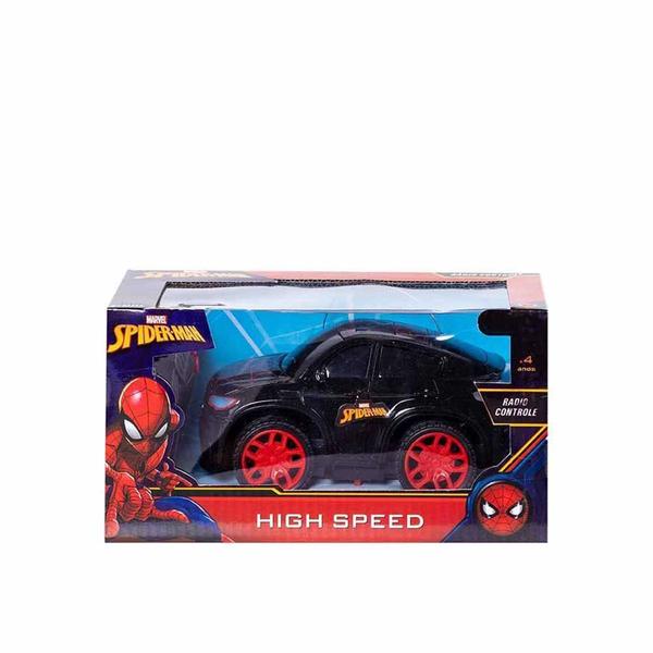 Carrinho de Controle Remoto - Spiderman - High Speed - Preto - Candide Imagem de Carrinho de Controle Remoto - Spiderman - High Speed - Preto - Candide