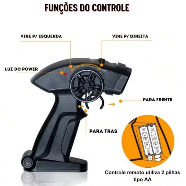 Imagem de Carrinho De Controle Remoto Subida Na Terra Jipe-Bigfootcar