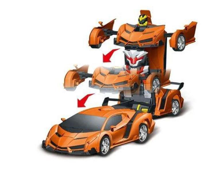 Imagem de Carrinho De Controle Remoto Transformers Vira Carro E Robô - Art Brink