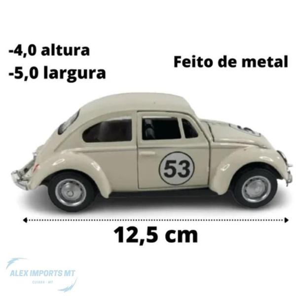 Carrinho De Ferro Fusca Clássico E Herbie Pintura Realista - A.R Variedades Mt Imagem de Carrinho De Ferro Fusca Clássico E Herbie Pintura Realista