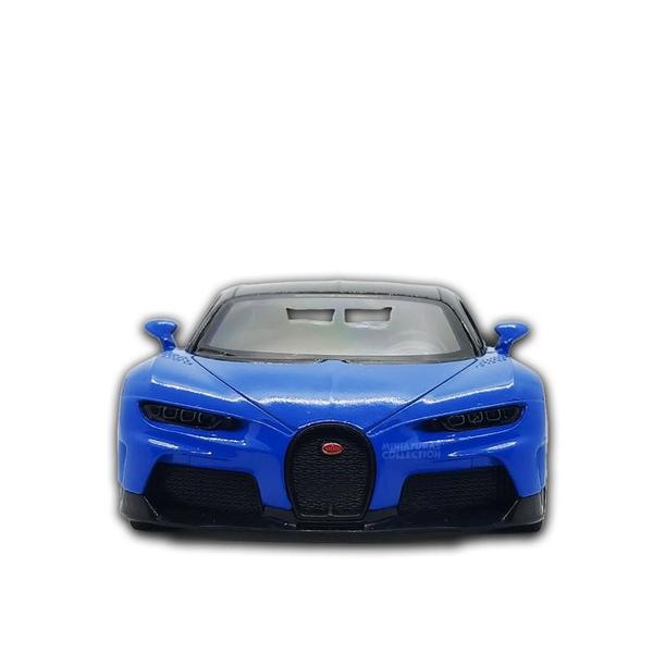 Imagem de Carrinho de ferro Miniatura Bugatti Chiron Supersport Azul 1/38, 12,5 CM Kinsmart