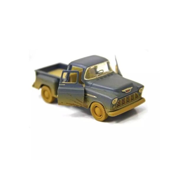 Imagem de Carrinho de Ferro Miniatura Chevy Stepside 1955 Enlameado 1:32 Kinsmart