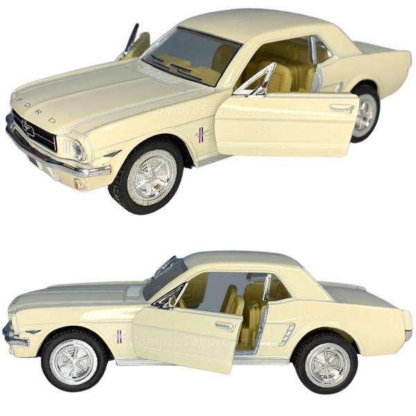 Imagem de Carrinho De Ferro Miniatura Mustang 1964 Metal Abre A Porta