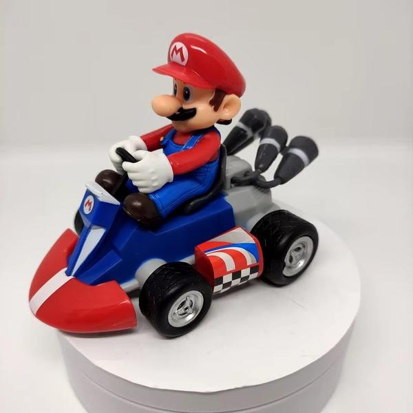 Imagem de Carrinho de Fricção Mario Kart Colecionável Pull-Back Racers 12cm - Mario