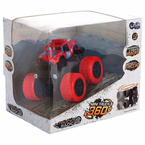 Imagem de Carrinho de Fricção - Mini Truck 360 - Vermelho - Unik Toys