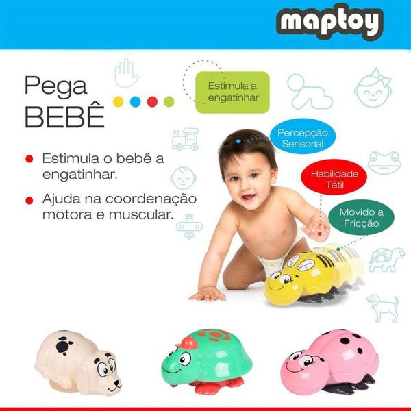 Imagem de Carrinho de Fricção Pega Bebê Sapinho Maptoy