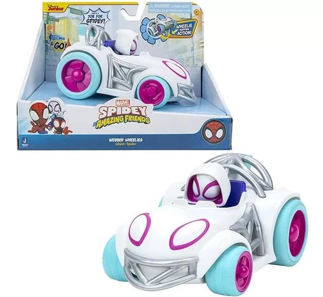 Carrinho De Friccao Spidey Friends Ghost Spider 2371 Sunny - Sunny Brinquedos Imagem de Carrinho De Friccao Spidey Friends Ghost Spider 2371 Sunny