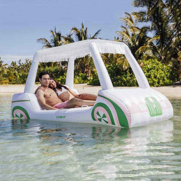 Imagem de Carrinho de golfe inflável Pool Float FUNBOY com porta-copos e sombra