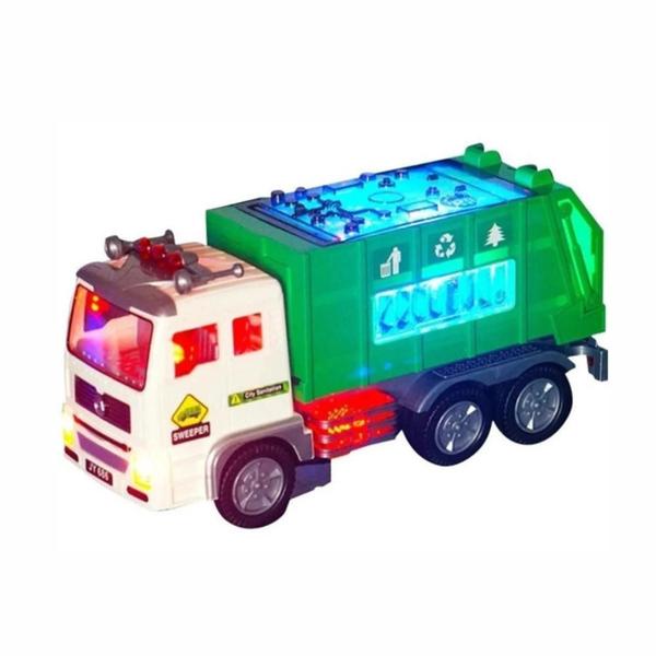 Imagem de Carrinho De Lixo Infantil 25Cm Luzes E Sons Design Realista