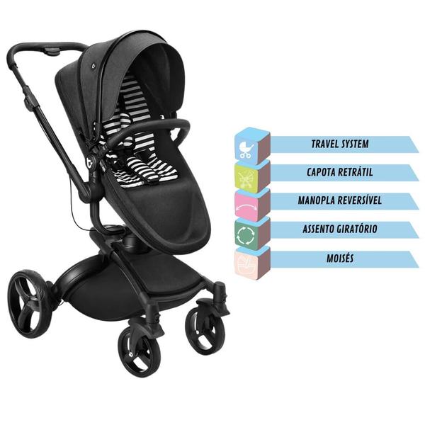 Imagem de Carrinho de Passeio Candy X  c/ Bebê Conforto e Base Isofix