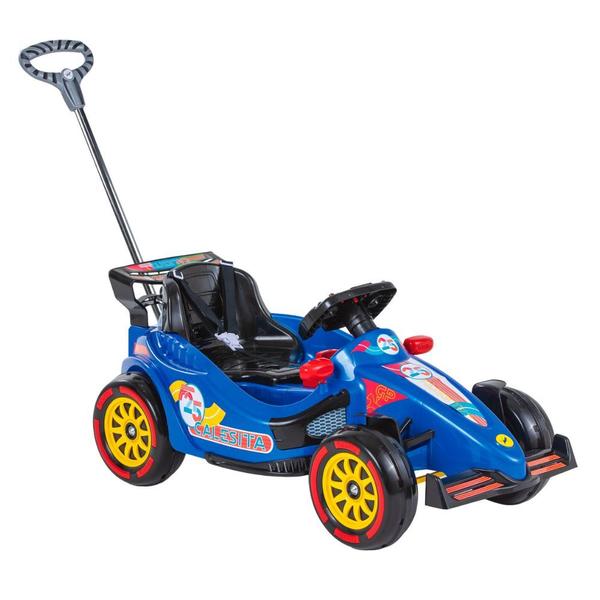 Imagem de Carrinho de passeio e pedal infantil f25 azul - calesita 