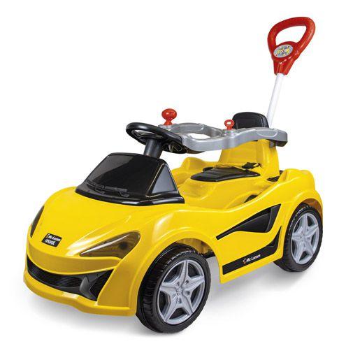 Imagem de Carrinho de Passeio e Pedal Infantil Mc Laram Amarelo - Maral