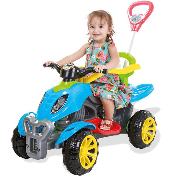 Imagem de Carrinho de Passeio e Pedal Maral Quadriciclo Colorido 30kg