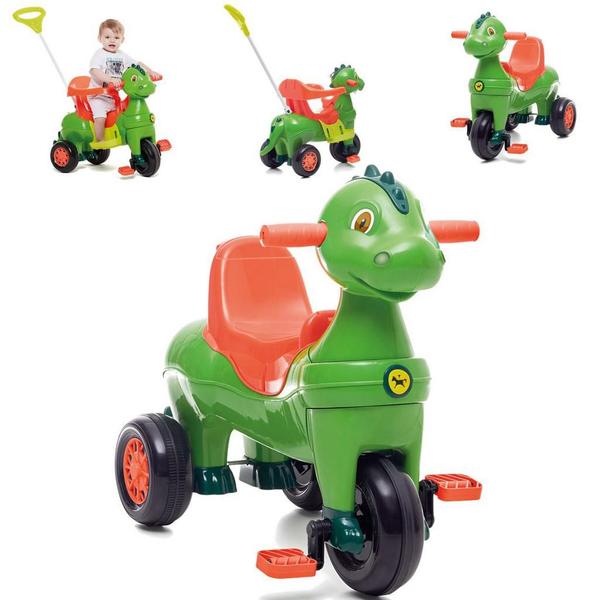 Imagem de Carrinho de Passeio e Pedal para Bebe Calesita Didino Verde