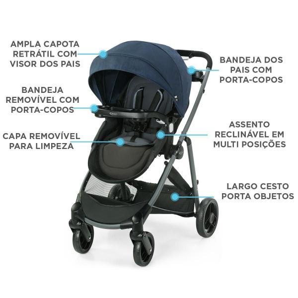 Imagem de Carrinho de Passeio Graco Travel System Element LX ul