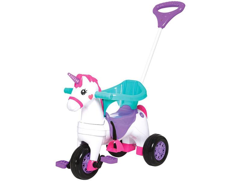 Imagem de Carrinho de Passeio Infantil a Pedal Fantasy - com Empurrador Emite Sons Calesita