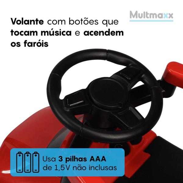 Imagem de Carrinho de Passeio Infantil Criança com Empurrador até 30Kg Multmaxx