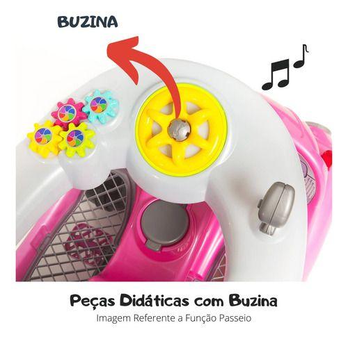 Imagem de Carrinho de passeio infantil pedal e empurrador 1-3 anos quadriciclo fusquinha calesita