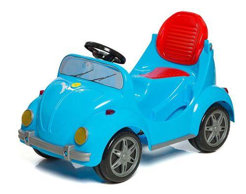 Imagem de Carrinho de passeio infantil pedal e empurrador 1-3 anos quadriciclo fusquinha calesita