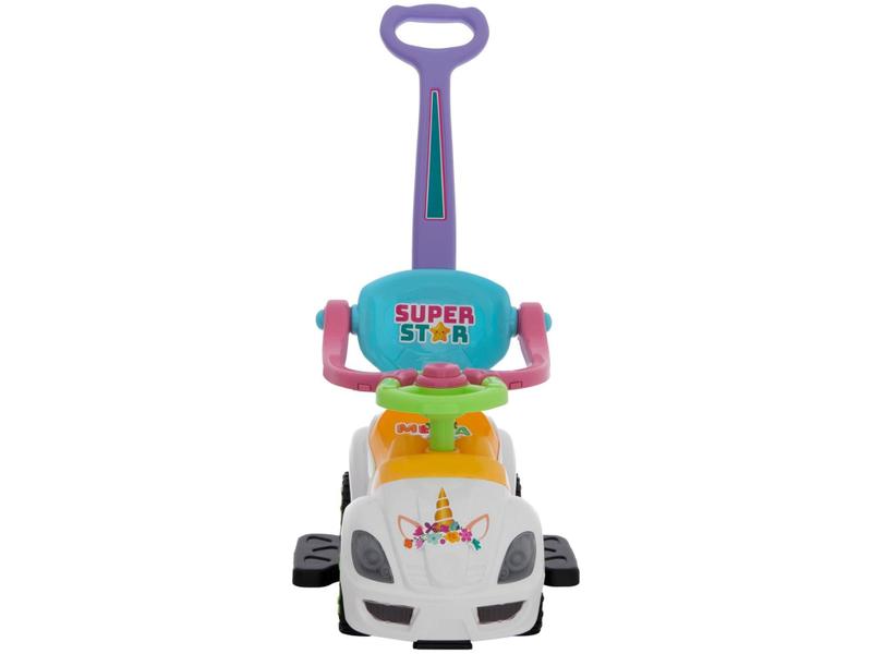 Imagem de Carrinho de Passeio Infantil Unicórnio Mega Car - com Empurrador Xplast