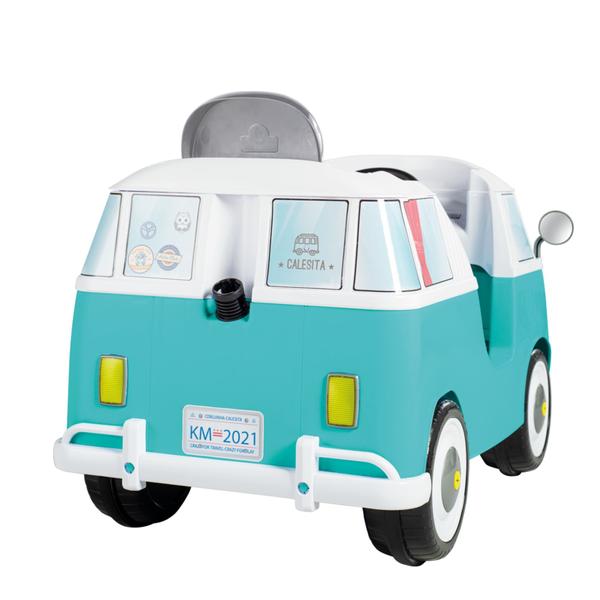 Imagem de Carrinho de Passeio Kombina Azul com Pedal e Empurrador Calesita - 1029