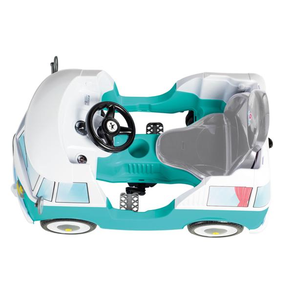 Imagem de Carrinho de Passeio Kombina Azul com Pedal e Empurrador Calesita - 1029