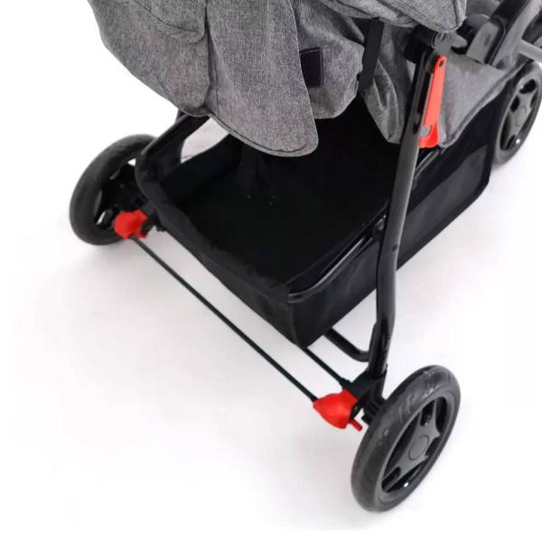 Imagem de Carrinho De Passeio Para Bebê Delta (Até 15kg) Cinza Voyage