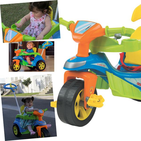 Carrinho de Passeio Pedal Biemme Triciclo Baby Trike Azul Imagem de Carrinho de Passeio Pedal Biemme Triciclo Baby Trike Azul