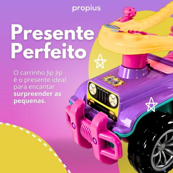 Imagem de Carrinho De Passeio Quadriciclo Infantil Menina Brinquedo Criança Diversão Segurança Com Som Coordenação Motora