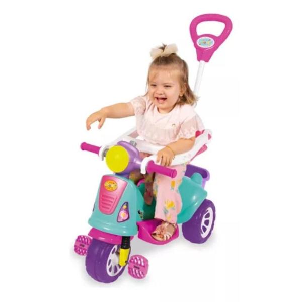 Imagem de Carrinho De Passeio Triciclo Infantil Avespa Maral Cor Pink