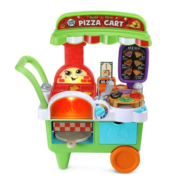 Imagem de Carrinho de pizza Toy LeapFrog Build-a-Slice com 6 coberturas de 3 anos ou mais