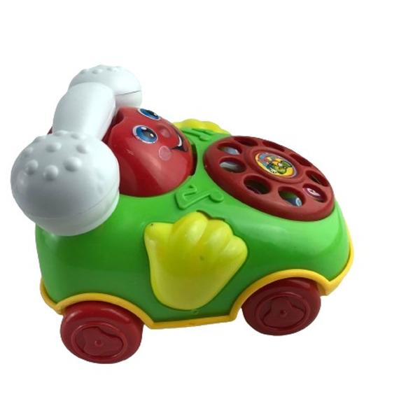 Imagem de Carrinho De Plástico Movido á Corda Com Formato de Telefone Brinquedo Infantil