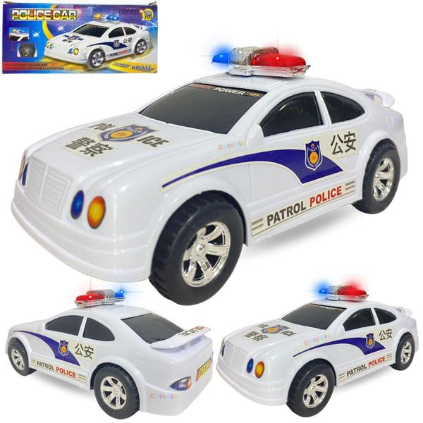 Imagem de Carrinho De Polícia Brinquedo Bate Volta Com Luz Som Sirene - Europio