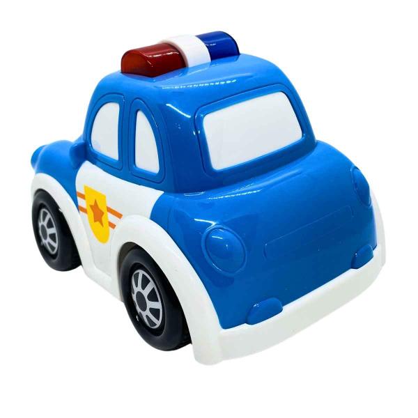 Imagem de Carrinho De Polícia Musical Coleção Baby Land  Cardoso Toys  Com Luzes Sons Música Crianças Bebês +12 Meses