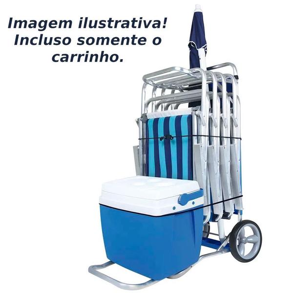 Carrinho de Praia com Avanco para Caixa Termica Mor Imagem de Carrinho de Praia com Avanco para Caixa Termica Mor