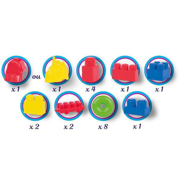 Carrinho de Puxar Blocos Didáticos Coti Block 2397 Cotiplás Imagem de Carrinho de Puxar Blocos Didáticos Coti Block 2397 Cotiplás