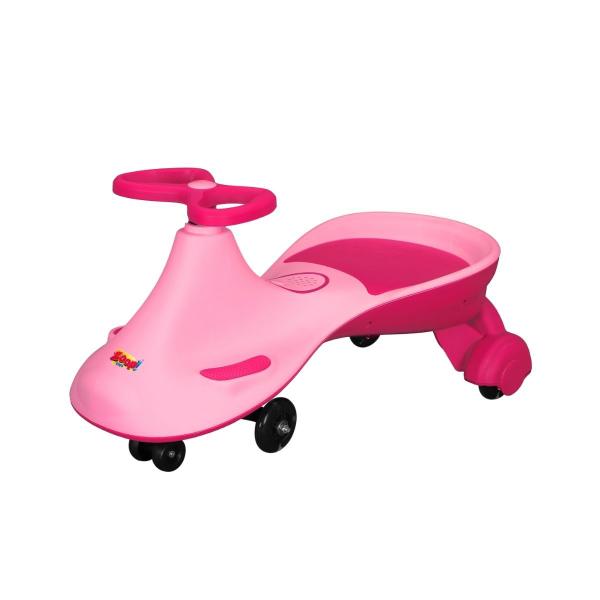 Imagem de Carrinho de Rolimã Gira Car Rosa - Musical Plasmacar Skate C/ Luzes Até 50kg Infantil - Zoop