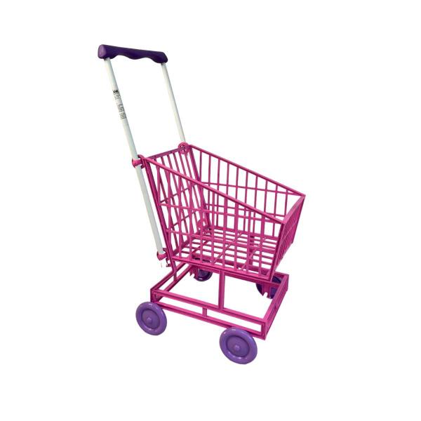 Imagem de Carrinho de Supermercado Brinquedo Rosa 170 Lua de cristal