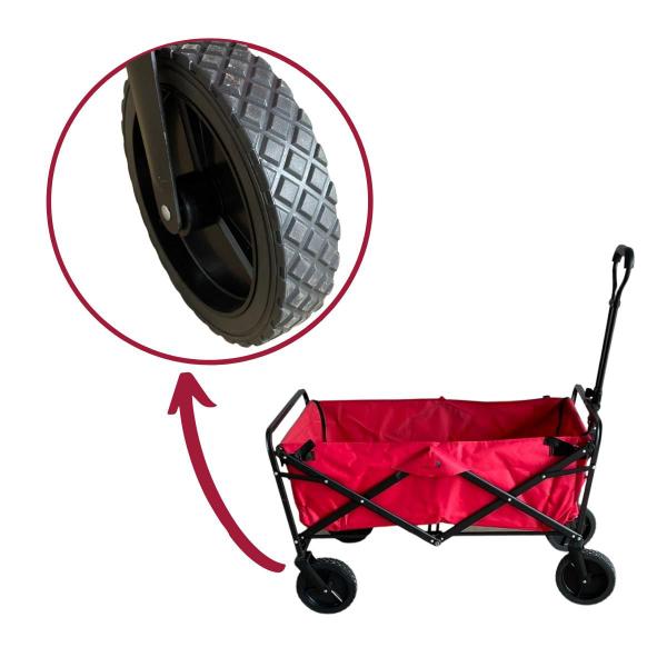 Imagem de Carrinho de Transporte Dobravel Camping Vermelho IWCDCAVM Importway